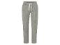 Pantalon gris clair à cordon, style décontracté.