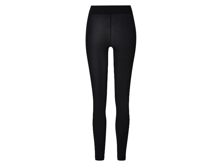 Legging noir en laine pour femme
