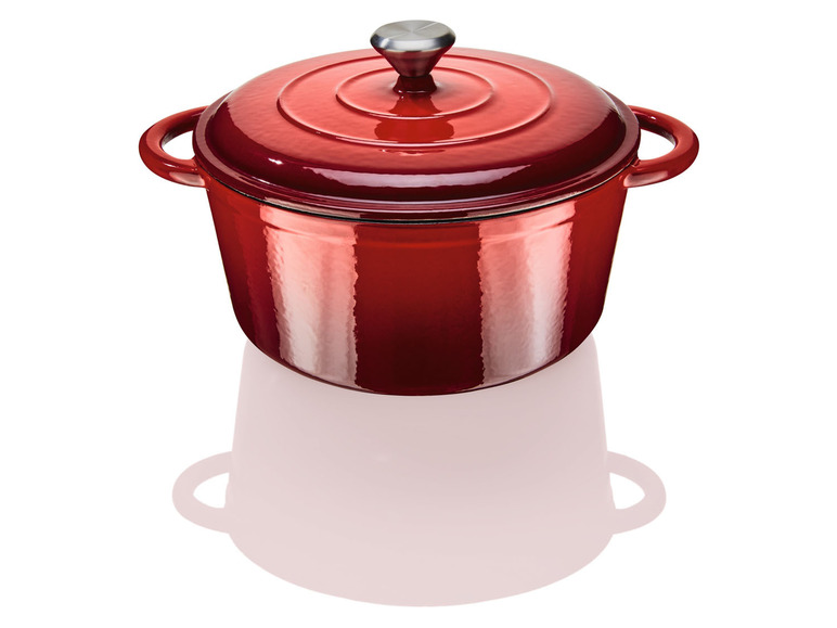 Cocotte En Fonte Küchenprofi 3,5 L - Diamètre 24 Cm, Pour Barbecue, Foyer, Induction | Avec Couvercle, Lève-Cocotte, Support - 4