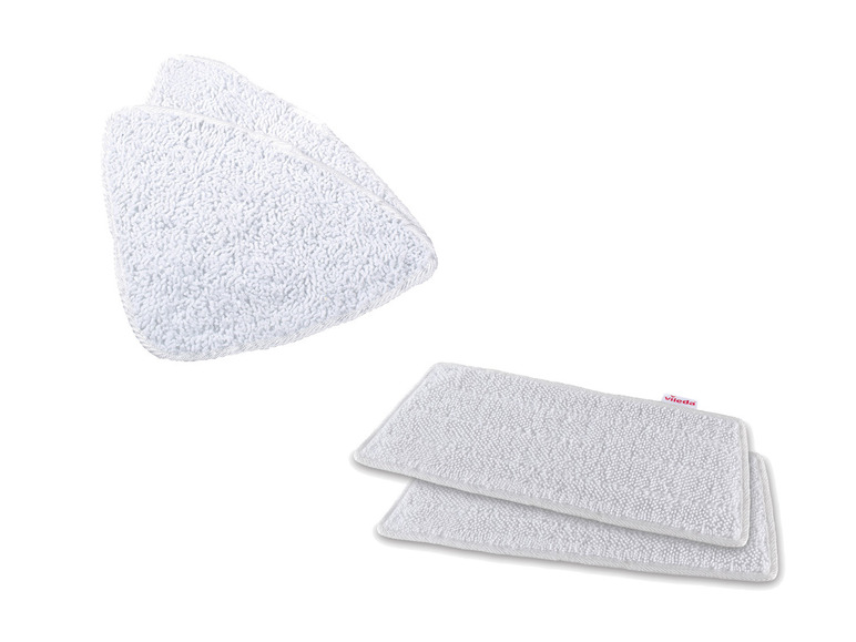 Tampons pour nettoyeur vapeur Vileda, triangulaires et rectangulaires