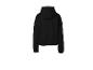 Sweat à capuche noir pour femme, vue de dos.