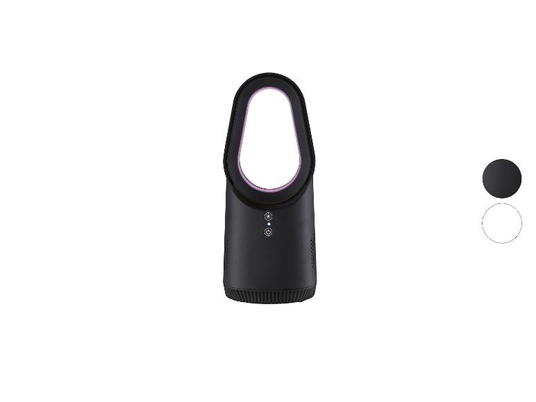 Piège à insectes noir avec lumière violette et boutons de commande.