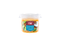 Soupe de curry thaïlandaise épicée au lait de coco dans un pot en plastique