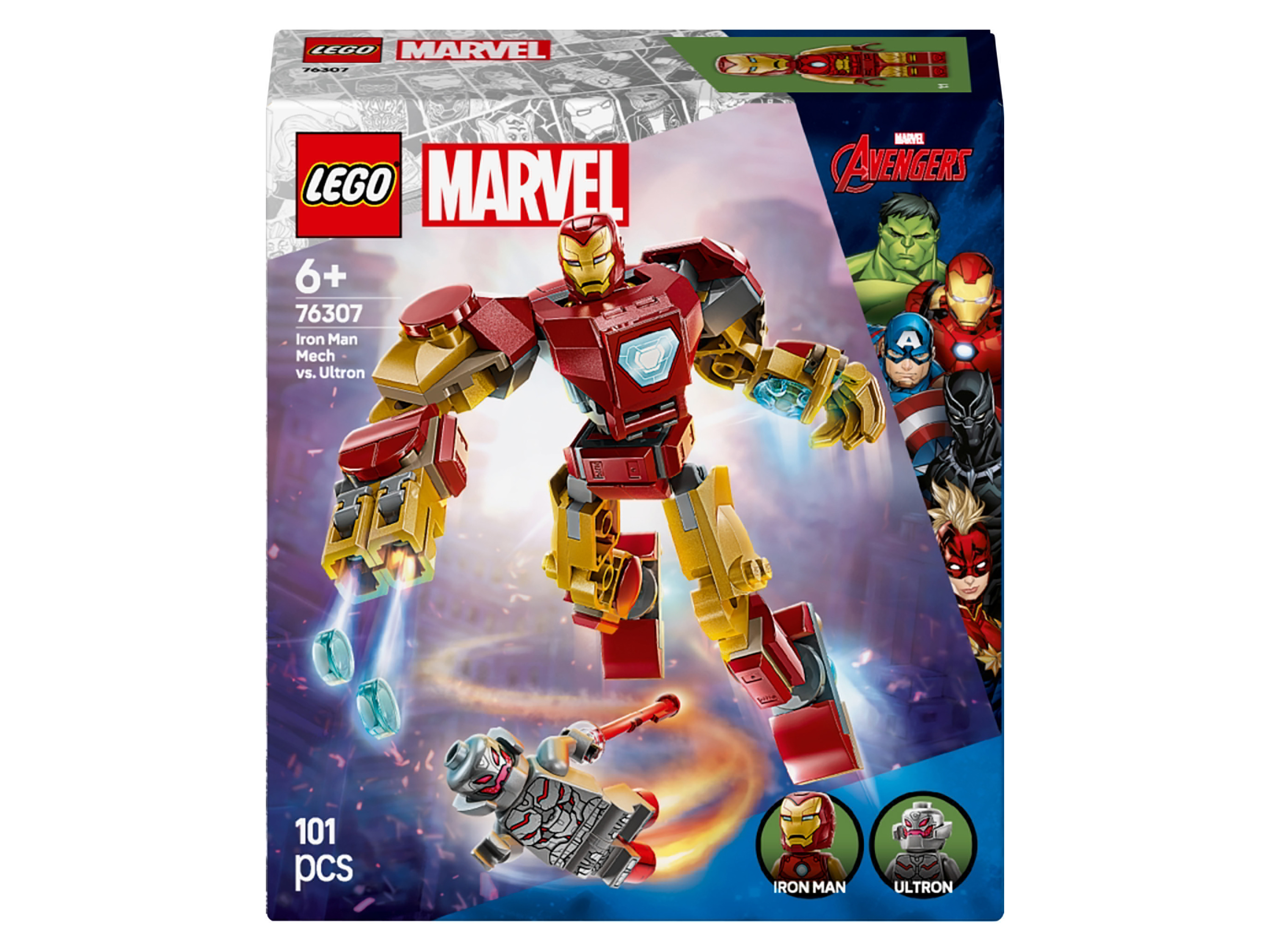 LEGO Marvel 76307 Le robot d'Iron Man contre Ultron - vue 3