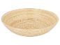 Bol rond en bambou avec texture de grain de bois naturel