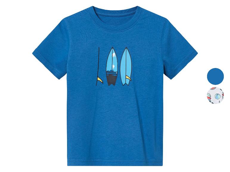 T-shirt bleu enfant avec imprimé surf.