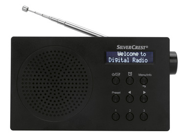 SILVERCREST® Radio sans fil DAB+ SDR 15 A3, avec batterie Li-ion