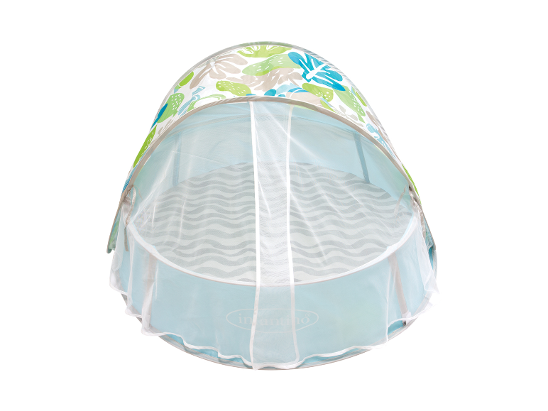 Piscine et tente enfant Intex, motif tropical.