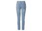Jean skinny femme en denim bleu clair, vue arrière