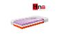 Matelas Hn8 schlafsysteme avec couches violettes, blanches et oranges