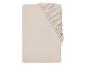 Drap-housse beige avec coins élastiques