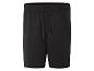 Shorts noirs à cordon de serrage.