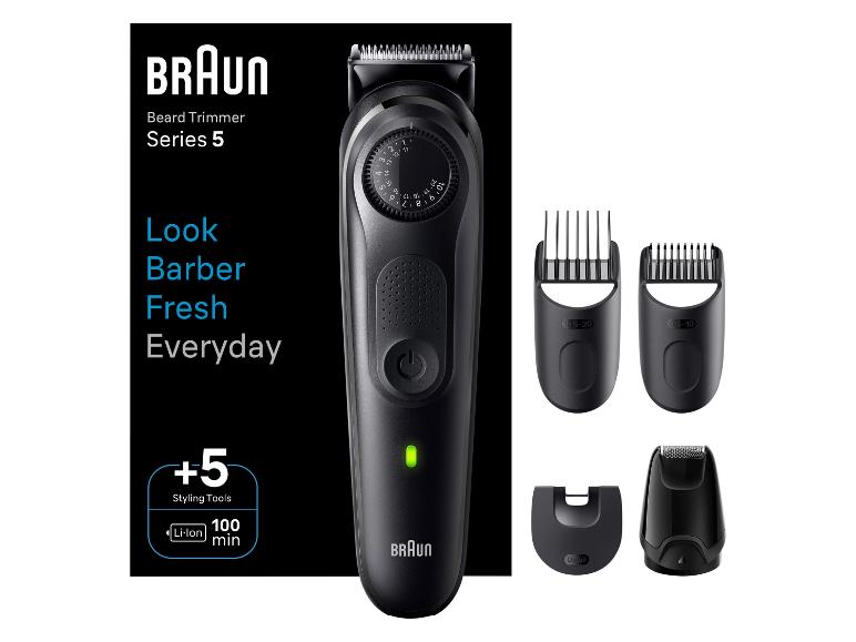 Tondeuse à barbe Braun Series 5 avec accessoires.