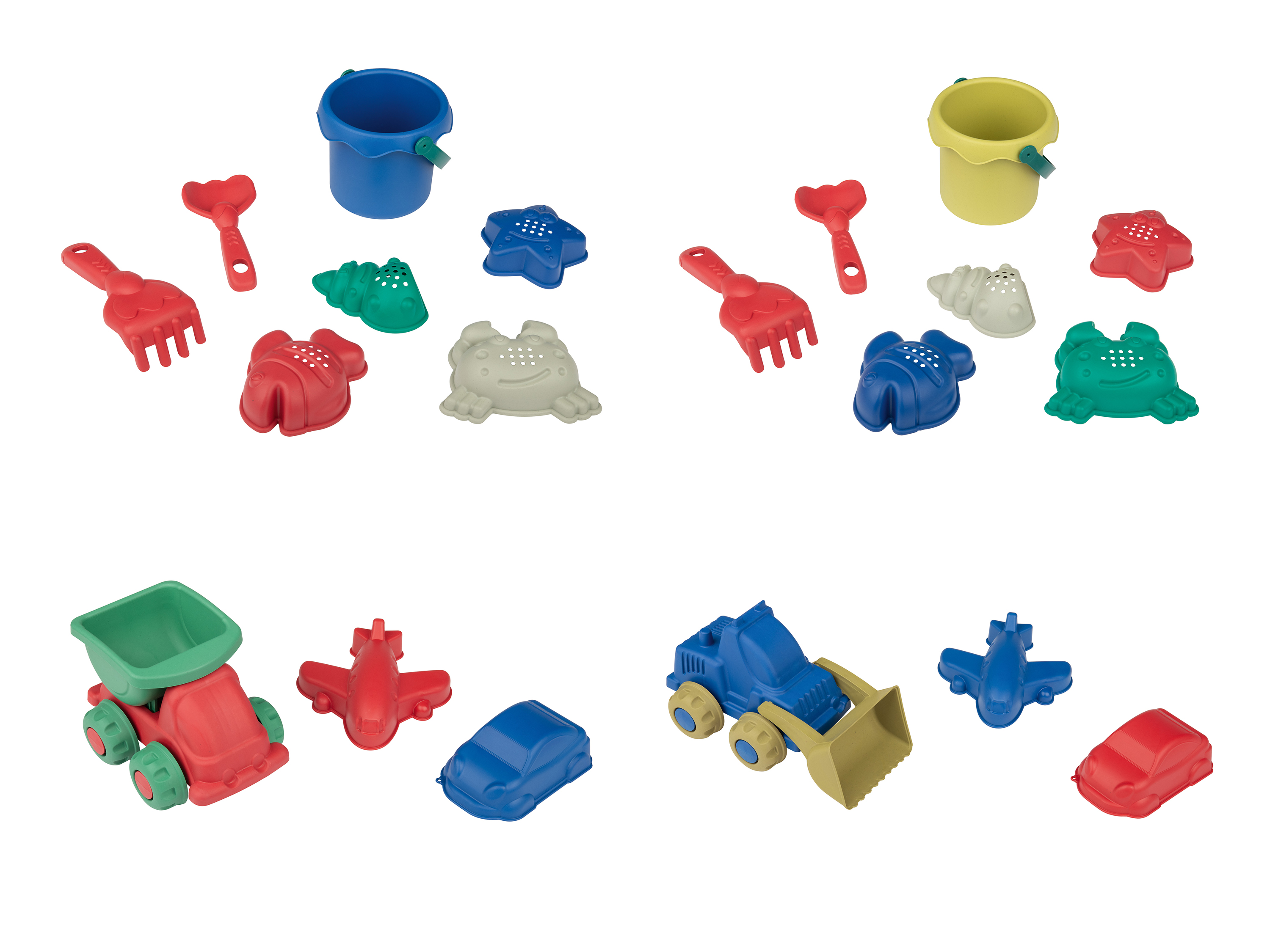 Playtive Jouets de sable en matériaux recyclés