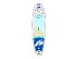 Planche de paddle gonflable F2 Sport : design bleu et vert clair.
