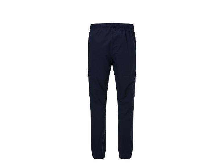 Pantalon cargo bleu marine : vue arrière.