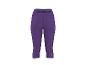 Capri de fitness violet pour femme avec détails de couture et logo sur la ceinture.