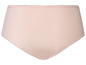 Culotte beige avec de la dentelle en haut.