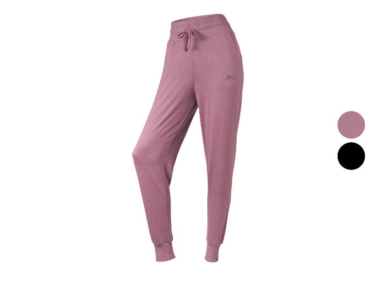 Jogging rose pour femme avec cordon de serrage à la taille et poignets côtelés