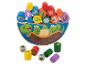 Jeu de blocs en bois avec un thème animal