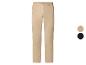 Pantalon beige pour homme avec deux échantillons de couleur : beige et bleu foncé.