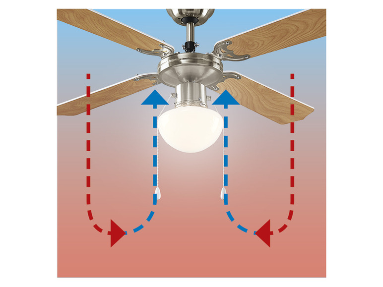 Aller en mode plein écran : LIVARNO home Ventilateur de plafond, avec éclairage LED - Image 3
