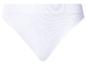 Culotte femme blanche côtelée, taille haute.