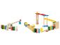 Jouets en bois pour empiler et glissières