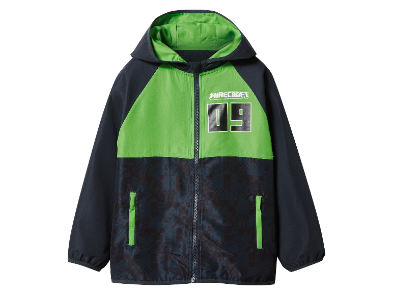 Coupe-vent garçon Minecraft avec capuche