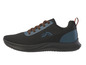 Sneakers noires avec lacets orange