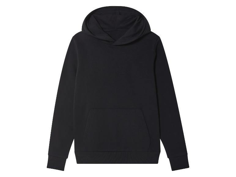 Un sweat à capuche noir avec une poche.