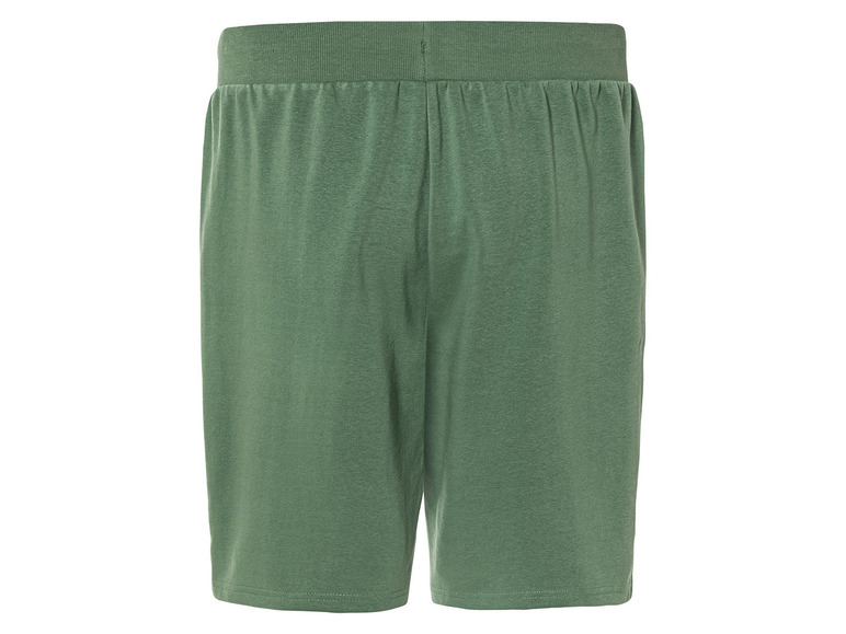 Shorts en coton vert pour homme.