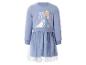 Robe à manches longues pour fille avec imprimé Elsa et texte 'Find your Destiny', et jupe en tulle pailleté.
