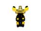 Jouet transformable Bumblebee jaune et noir sur fond blanc.