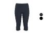 Shorts capri femme bleu foncé avec options de couleur noire