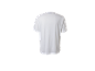 T-shirt blanche à manches courtes, vue de dos.