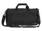 Sac de sport noir avec bandoulière.