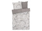 Une housse de couette à motif paisley avec des taies d'oreiller assorties.