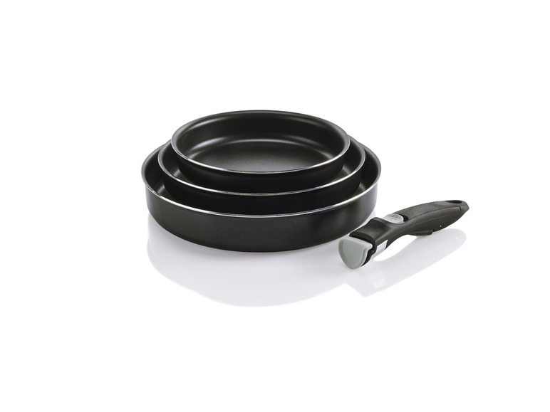 Aller en mode plein écran : ERNESTO® Lot de 3 casseroles ou lot de 3 poêles avec manche amovible - Image 10