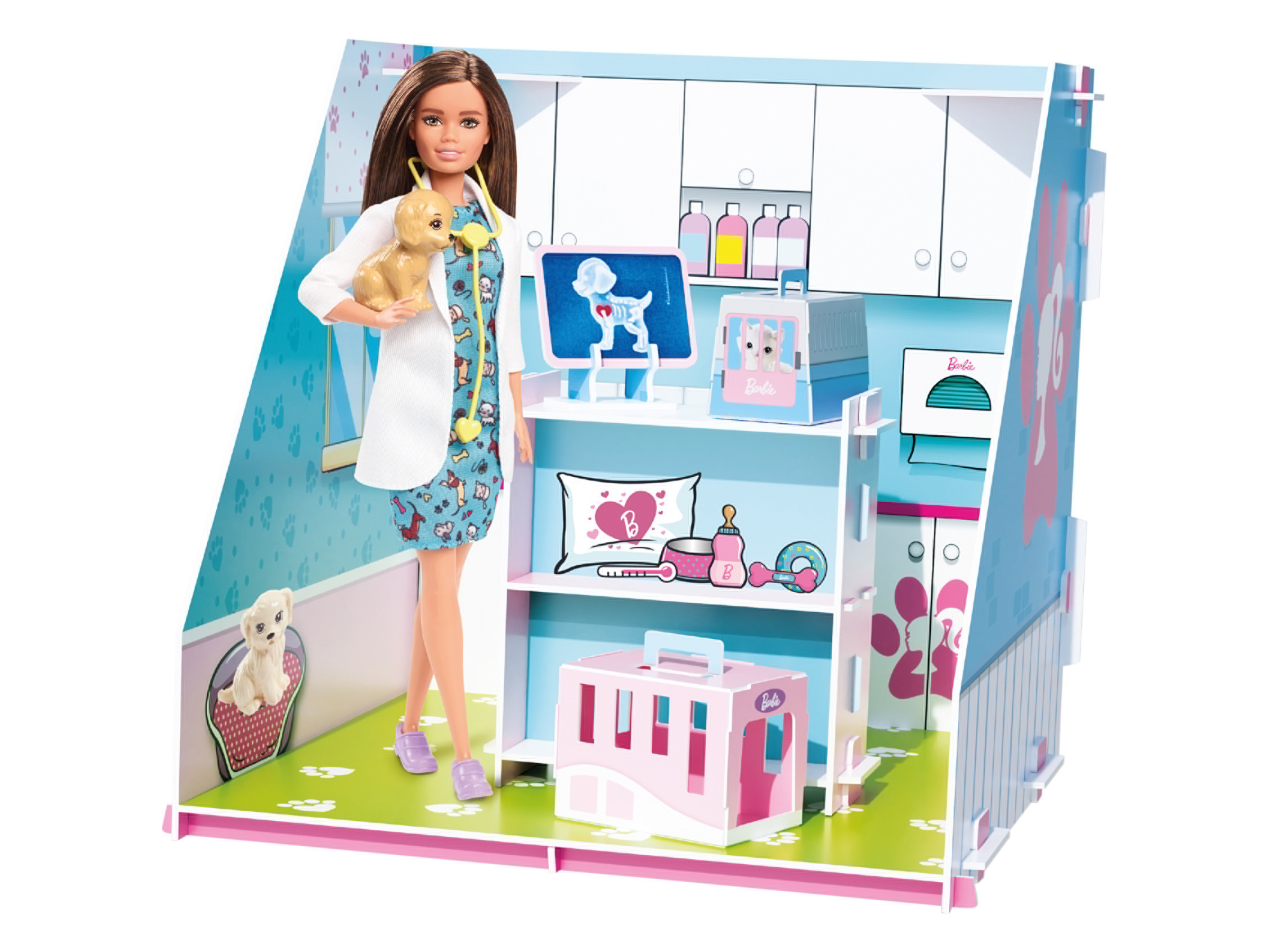 Barbie Pop-Up café ou pop-up boutique ou docteur animalier (Vétérinaires pour animaux de compagnie)