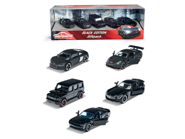 Majorette DICKIE Set de 5 figurines de voitures Black Edition
