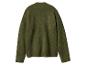 Pull en laine vert foncé avec col montant et manches longues