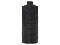 Un gilet matelassé noir sans manches.