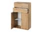 Commode en bois avec armoires.