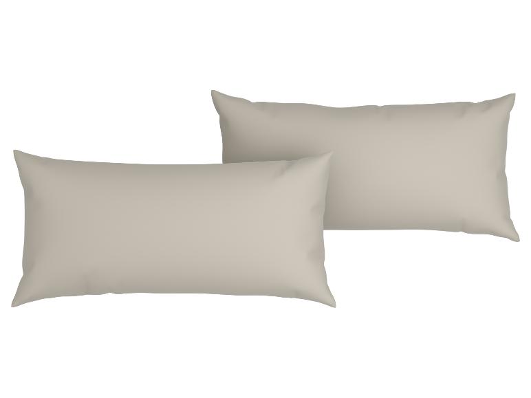 Lot de 2 taies d’oreillers en mousseline, 40 x 80 cm