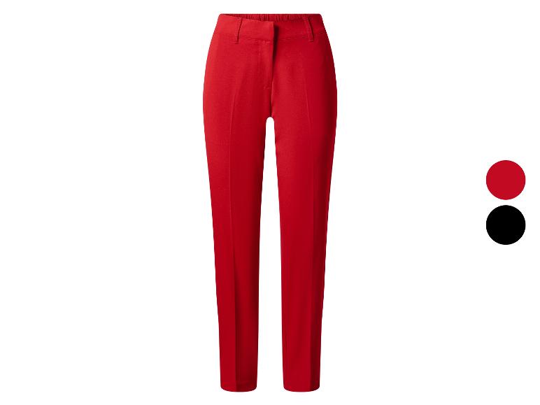 Pantalon rouge pour femme avec options de couleur noir et rouge.