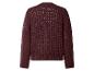 Cardigan en maille marron châtaigne pour femme, vue de dos.