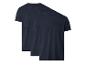 Lot de trois t-shirts basiques à manches courtes bleu marine