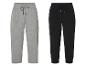Joggings gris et noirs, coupe décontractée.
