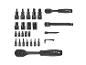 Jeu de douilles et embouts Torx avec cliquets 1/4 et 1/2 pouce.